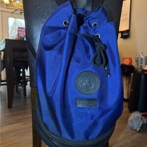 Versace Men's Royal Blue Backpack